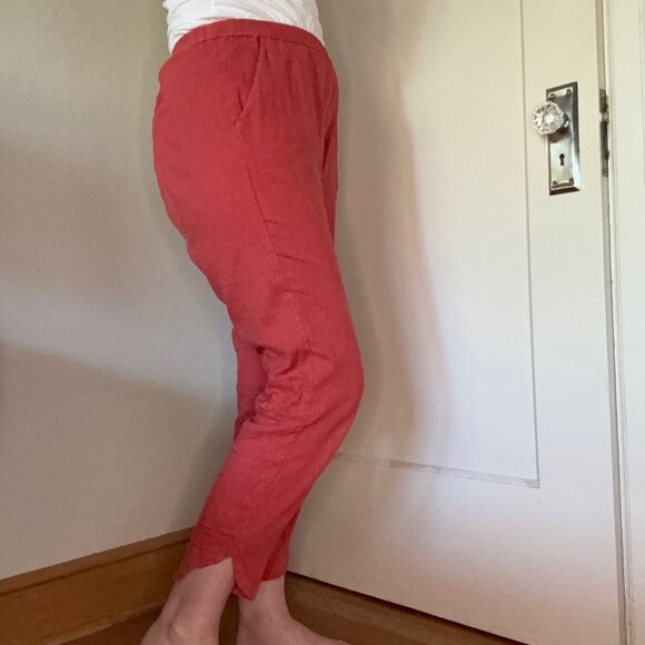 Marine Layer Allison Pant in Cherry Red Size L - Picture 3 of 7